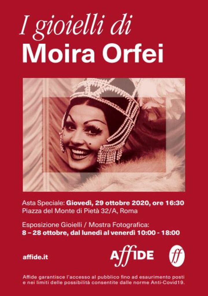 I gioielli di Moira Orfei in mostra e all'asta