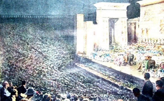 I Disegni di Achille Beltrame: "L'Aida al Teatro dei Ventimila"